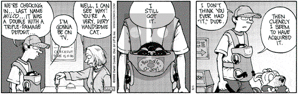 Get Fuzzy on Thursday August 1, 2002 Comic Strip