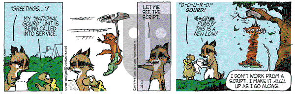 Over the Hedge on Monday July 9, 2007 Comic Strip
