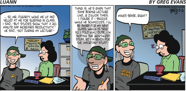 Luann - Sunday May 5, 2013 Comic Strip