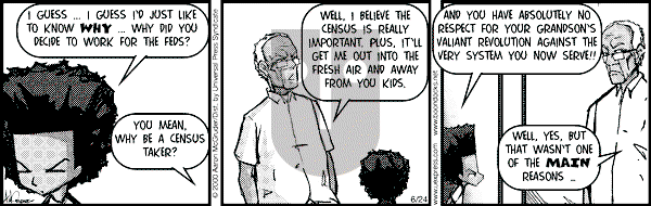 The Boondocks on Saturday January 26, 2008 Comic Strip