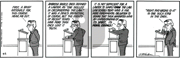 Doonesbury on Tuesday September 2, 1975 Comic Strip