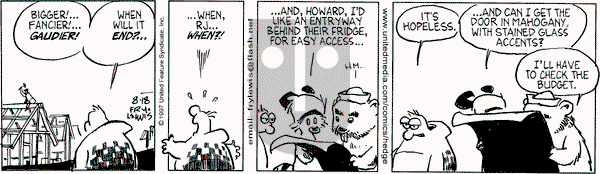Over the Hedge on Monday August 18, 1997 Comic Strip
