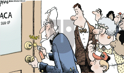 Robert Ariail on Wednesday April 2, 2014 Comic Strip
