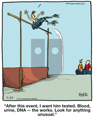 In the Bleachers on Monday July 23, 2007 Comic Strip