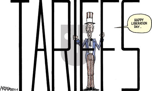 Robert Ariail on Friday April 4, 2025 Comic Strip
