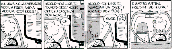 Drabble on Wednesday December 27, 2000 Comic Strip