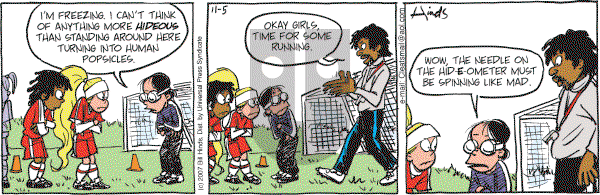 Cleats - Monday November 5, 2007 Comic Strip
