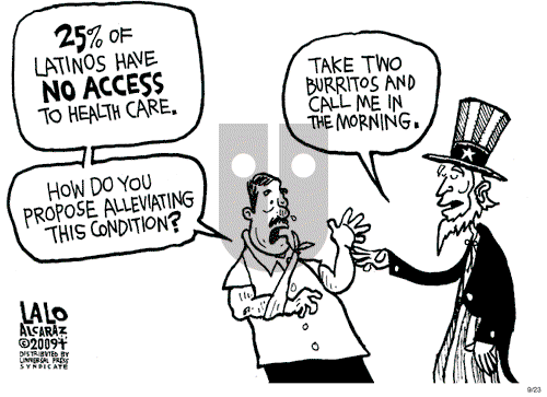 Lalo Alcaraz on Wednesday September 23, 2009 Comic Strip