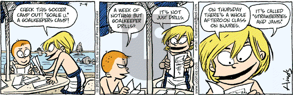 Cleats - Thursday July 4, 2002 Comic Strip
