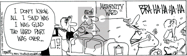 The Buckets on Tuesday March 5, 1996 Comic Strip