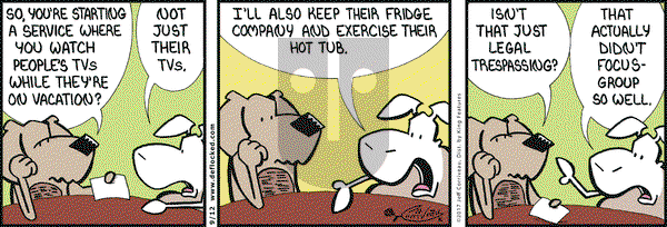 DeFlocked on Tuesday September 12, 2017 Comic Strip