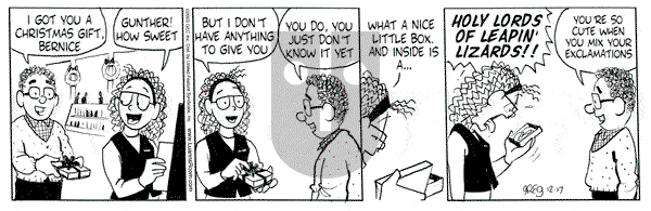 Luann on Wednesday December 17, 2003 Comic Strip