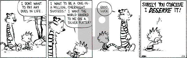 Calvin and Hobbes - Friday March 13, 1992 Comic Strip