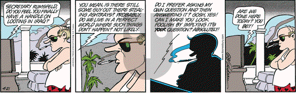 Doonesbury on Monday April 21, 2003 Comic Strip