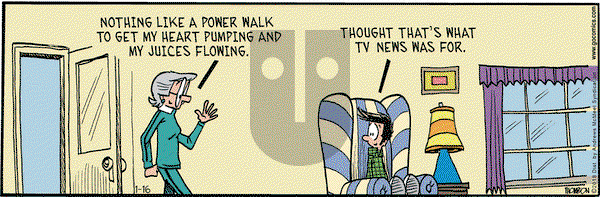 Grand Avenue on Tuesday January 16, 2018 Comic Strip