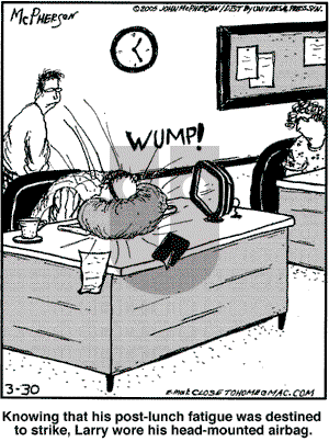 Close to Home on Wednesday March 30, 2005 Comic Strip