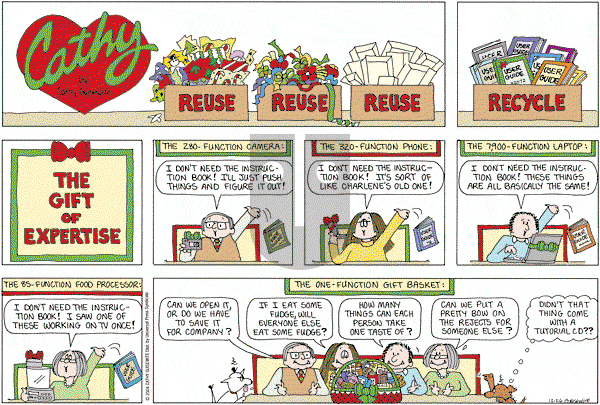 Cathy Classics - Sunday December 26, 2004 Comic Strip