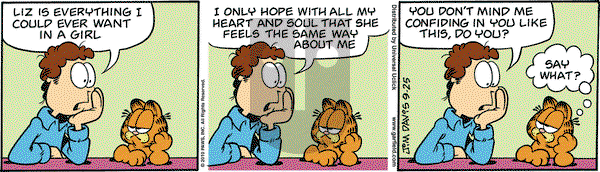 Garfield on Saturday September 25, 2010 Comic Strip