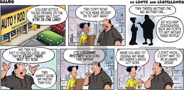 Baldo on Sunday May 24, 2015 Comic Strip