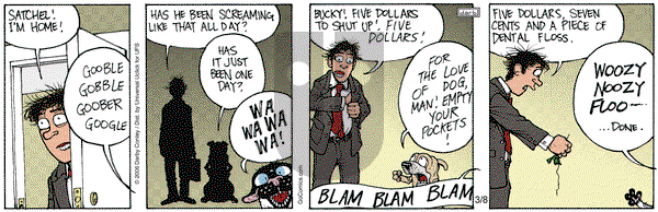 Get Fuzzy on Saturday March 8, 2014 Comic Strip