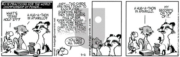 Over the Hedge on Wednesday May 12, 2004 Comic Strip