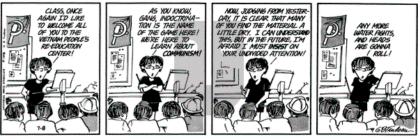 Doonesbury on Tuesday July 8, 1975 Comic Strip