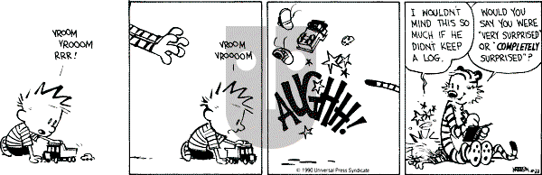 Calvin and Hobbes - Monday October 22, 1990 Comic Strip