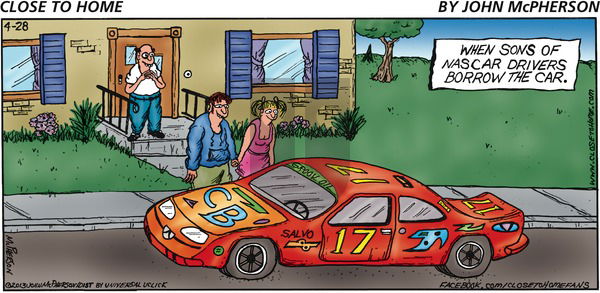 Close to Home on Sunday April 28, 2013 Comic Strip