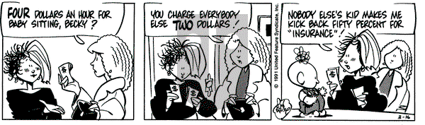 Rose is Rose on Saturday March 16, 1991 Comic Strip