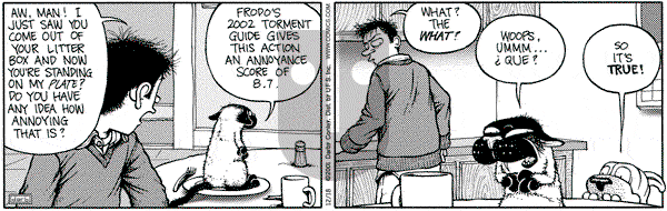 Get Fuzzy on Tuesday December 18, 2001 Comic Strip