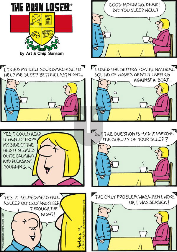The Born Loser on Sunday September 15, 2019 Comic Strip