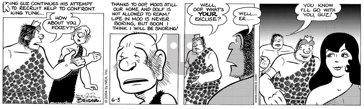 Alley Oop - Thursday June 3, 2004 Comic Strip