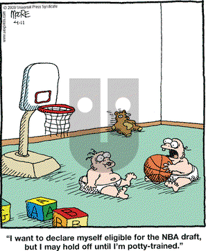 In the Bleachers on Tuesday April 11, 2000 Comic Strip