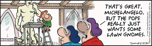 Frank and Ernest on Tuesday December 30, 2014 Comic Strip