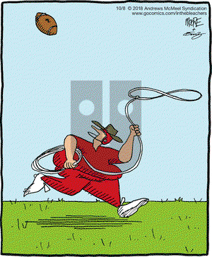 In the Bleachers on Monday October 8, 2018 Comic Strip