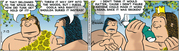 Alley Oop on Thursday July 13, 2017 Comic Strip