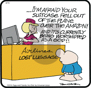 Ziggy on Friday April 15, 2016 Comic Strip