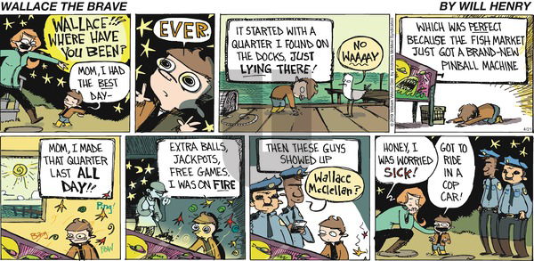 Wallace the Brave on Sunday April 21, 2019 Comic Strip