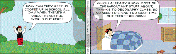 Nancy on Thursday May 13, 2021 Comic Strip