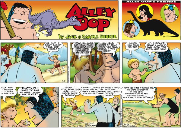 Alley Oop on Sunday March 2, 2008 Comic Strip