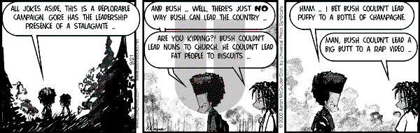 The Boondocks on Thursday April 24, 2008 Comic Strip