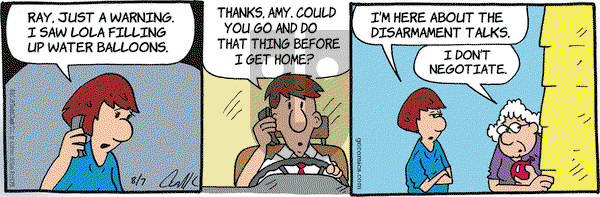 Lola on Tuesday August 7, 2018 Comic Strip