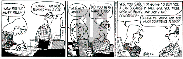 Luann on Wednesday May 2, 2001 Comic Strip