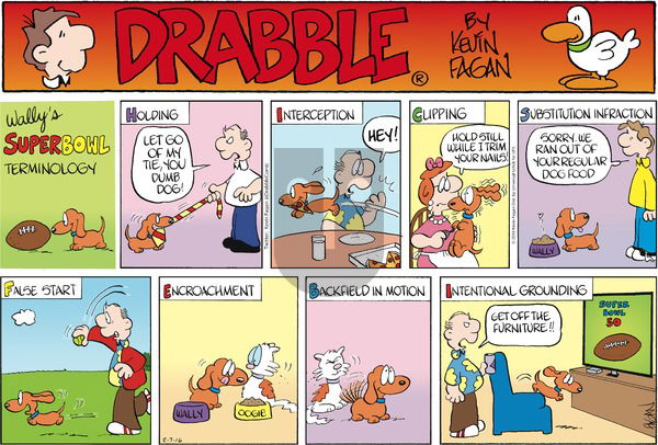 Drabble on Sunday February 7, 2016 Comic Strip