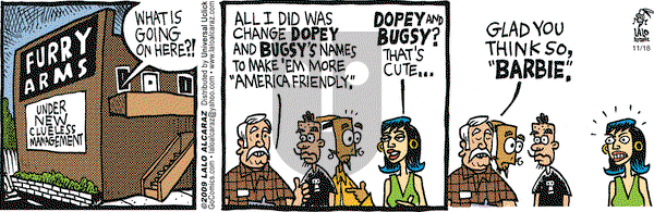 La Cucaracha on Wednesday November 18, 2009 Comic Strip