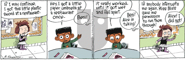 Cul de Sac on Wednesday February 27, 2019 Comic Strip