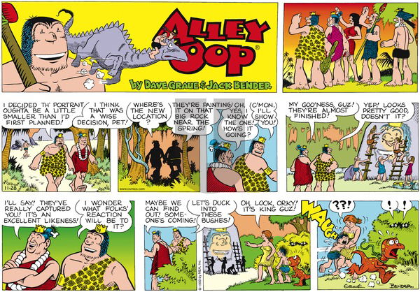 Alley Oop on Sunday November 28, 1999 Comic Strip