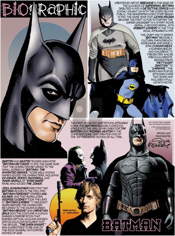 Biographic on Sunday June 29, 2008 Comic Strip