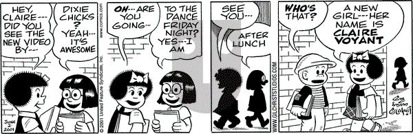 Nancy on Saturday June 2, 2001 Comic Strip