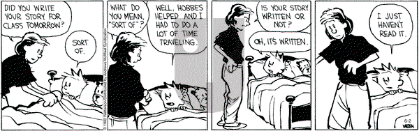 Calvin and Hobbes - Thursday June 2, 2022 Comic Strip